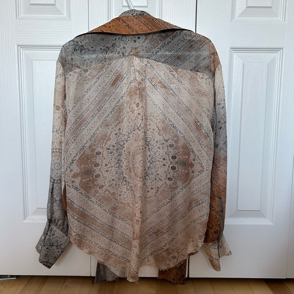 Printed silk shirt - Picture 5 of 9